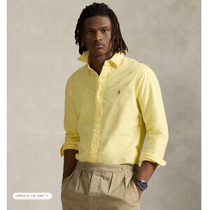 Ralph Lauren Yellow Custom Fit Shirt